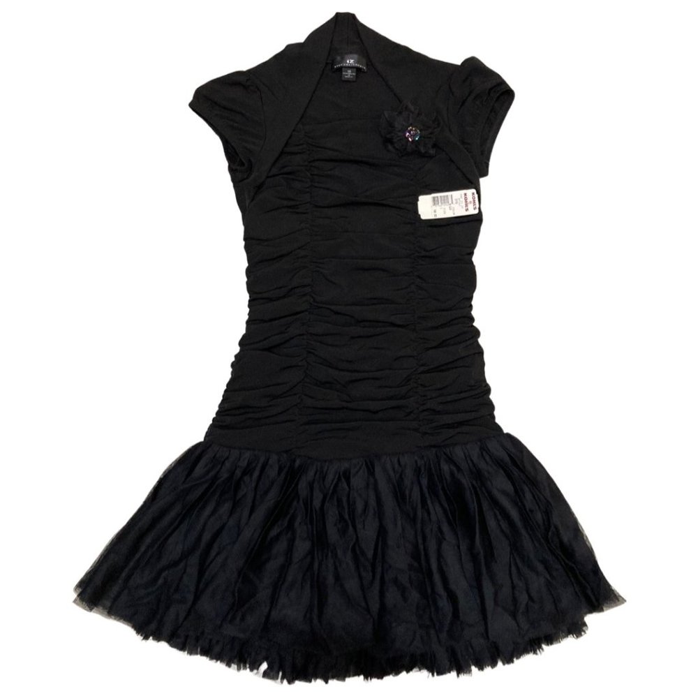 New Ruched Bodycon Dress Size 10 Black Kohl's